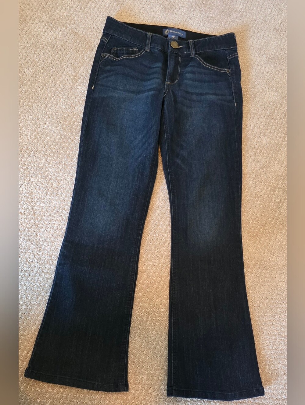 Democracy Ab Solutions Dark Blue Bootcut Jeans